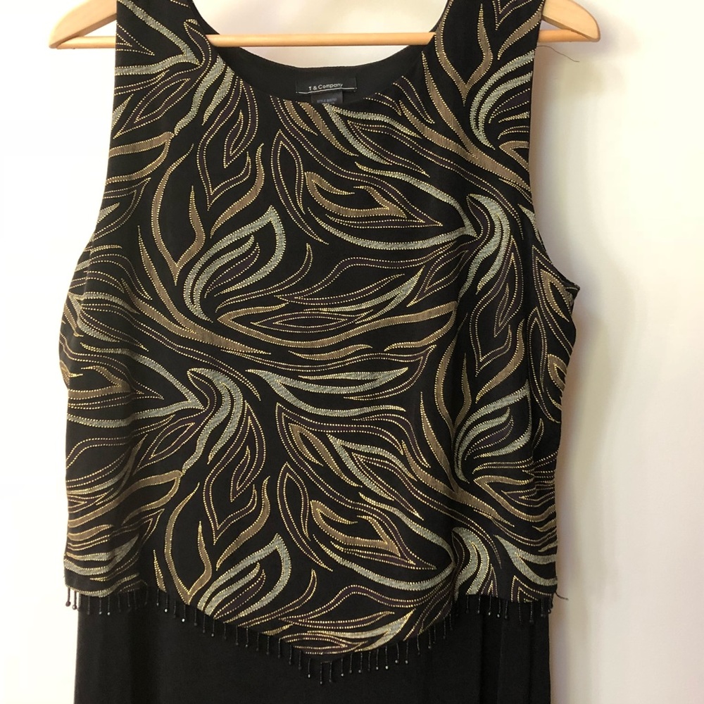 Beaded top full length dress